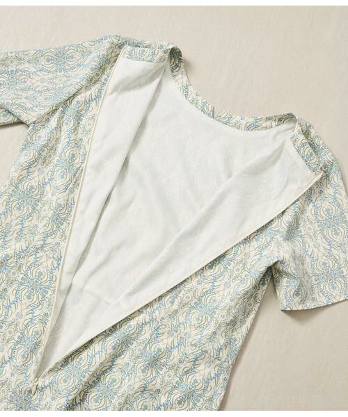 NEWYORKER / ニューヨーカー ミニ丈・ひざ丈ワンピース | ミモザプリント 半袖フレアワンピース | 詳細6