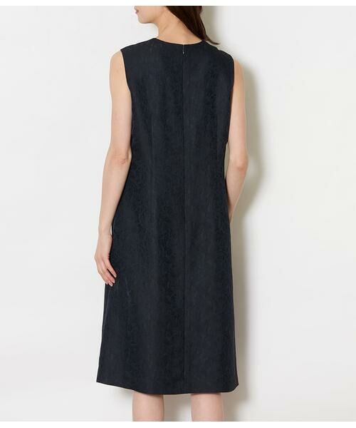 NEWYORKER / ニューヨーカー ミニ丈・ひざ丈ワンピース | ブルームジャカード ノースリーブワンピース | 詳細2