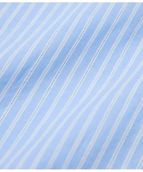 NEWYORKER / ニューヨーカー シャツ・ブラウス | コットンリネンカラミストライプ 7分袖スキッパーシャツ | 詳細7