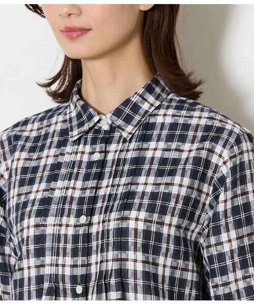 NEWYORKER / ニューヨーカー シャツ・ブラウス | Sunlight NEWYORKER Tartan 7分袖チュニックシャツ | 詳細3