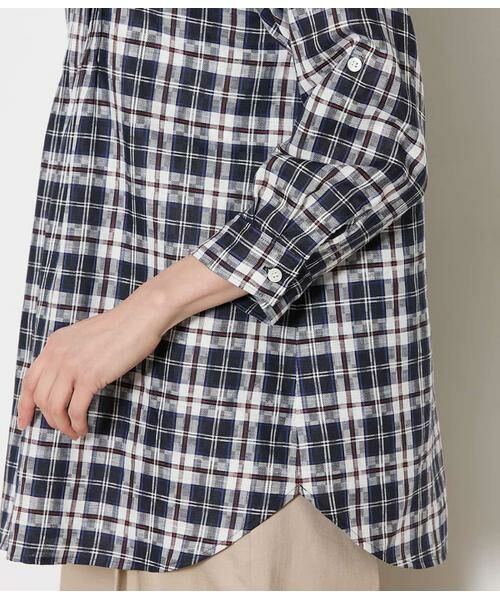 NEWYORKER / ニューヨーカー シャツ・ブラウス | Sunlight NEWYORKER Tartan 7分袖チュニックシャツ | 詳細5