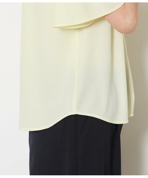 NEWYORKER / ニューヨーカー シャツ・ブラウス | ソフトジョーゼット フレア5分袖ボウタイブラウス | 詳細5