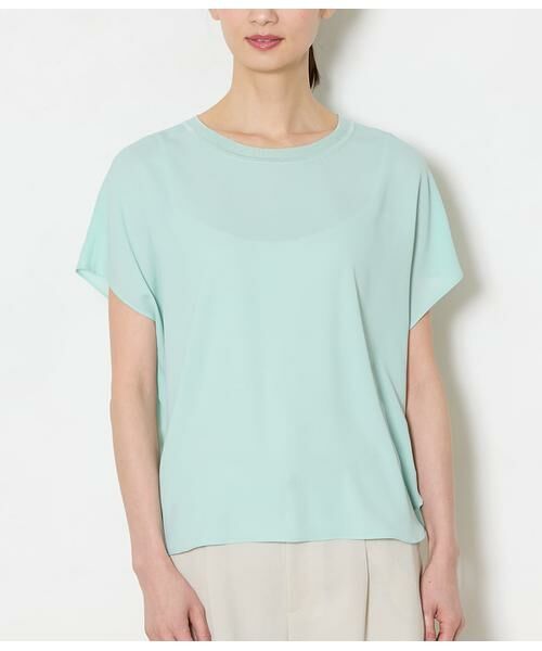 NEWYORKER / ニューヨーカー シャツ・ブラウス | ソフトジョーゼット Tブラウス | 詳細1