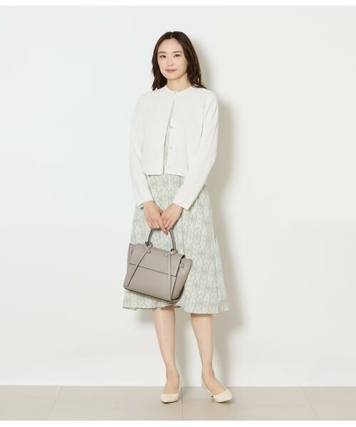 NEWYORKER / ニューヨーカー カーディガン・ボレロ | ポリナイロンブークレーホールガーメント(R) クルーネックニットカーディガン | 詳細9