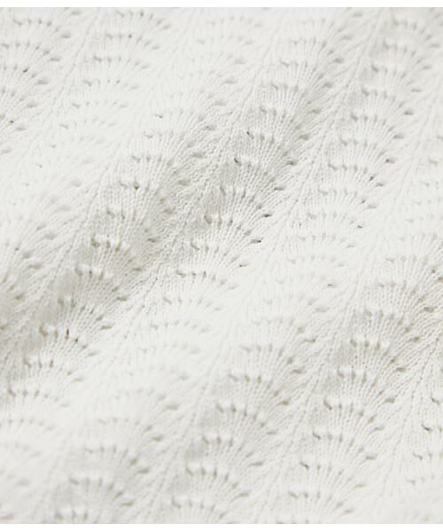 NEWYORKER / ニューヨーカー ニット・セーター | 強撚コットン 透かし編み柄ニットポロ | 詳細10