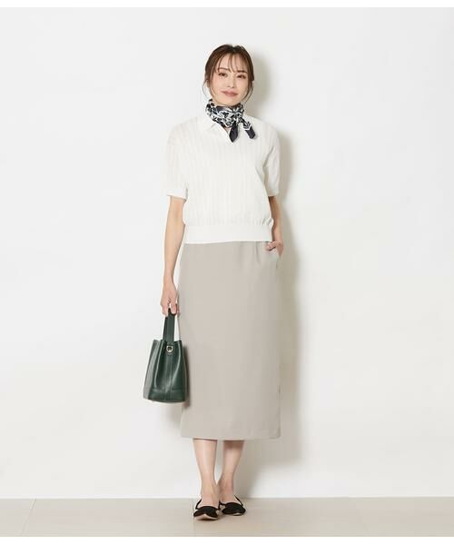 NEWYORKER / ニューヨーカー ニット・セーター | 強撚コットン 透かし編み柄ニットポロ | 詳細8