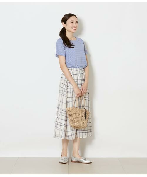 NEWYORKER / ニューヨーカー Tシャツ | 格子サッカーTシャツ | 詳細12