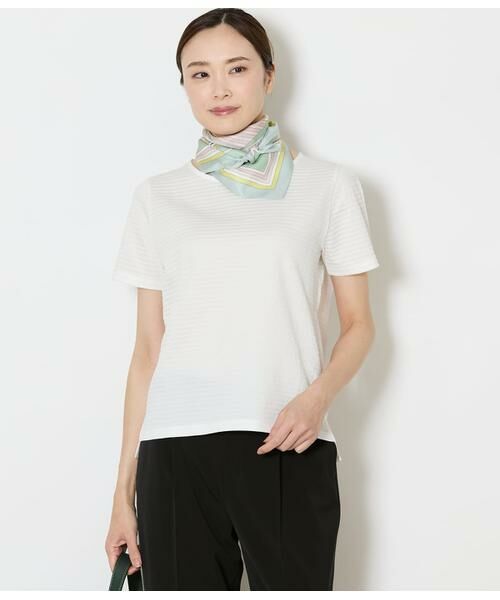 NEWYORKER / ニューヨーカー Tシャツ | 格子サッカーTシャツ（ホワイト）