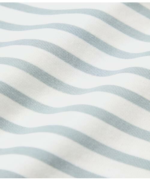 NEWYORKER / ニューヨーカー Tシャツ | コットン天竺 フレンチスリーブボーダーカットソー | 詳細12