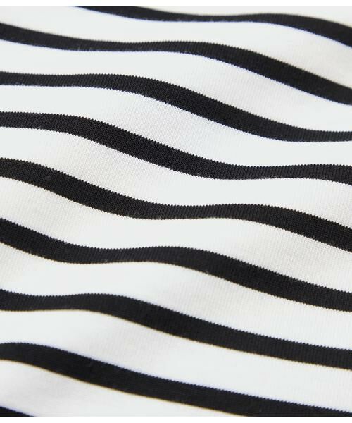 NEWYORKER / ニューヨーカー Tシャツ | コットン天竺 フレンチスリーブボーダーカットソー | 詳細8