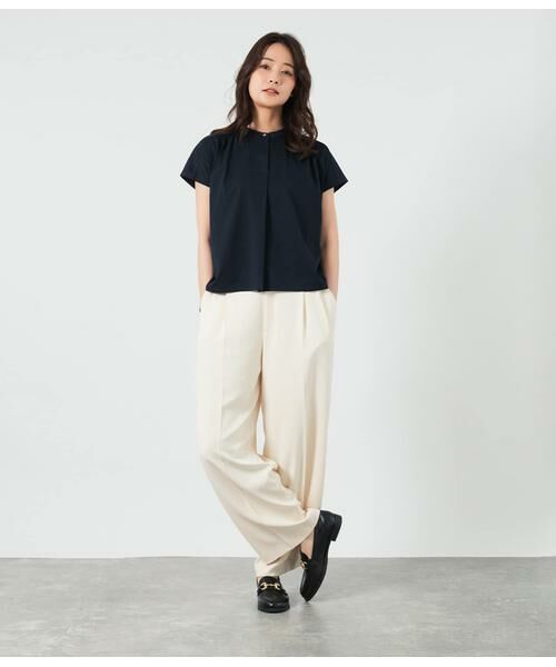 NEWYORKER / ニューヨーカー Tシャツ | プレーティング天竺  スタンドカラープルオーバー | 詳細15