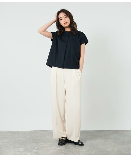 NEWYORKER / ニューヨーカー Tシャツ | プレーティング天竺  スタンドカラープルオーバー | 詳細16