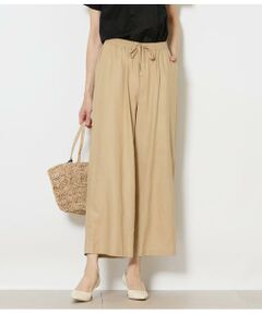 NEWYORKER / ニューヨーカー チノ・ワークパンツ | リネン混プレーンウィーブ ドロストイージーパンツ