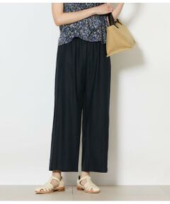 NEWYORKER / ニューヨーカー チノ・ワークパンツ | リネン混プレーンウィーブ ドロストイージーパンツ