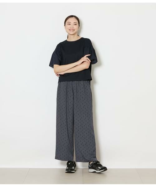 NEWYORKER / ニューヨーカー Tシャツ | プレーティング天竺 袖シャーリングプルオーバー | 詳細10