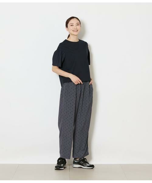 NEWYORKER / ニューヨーカー Tシャツ | プレーティング天竺 袖シャーリングプルオーバー | 詳細9