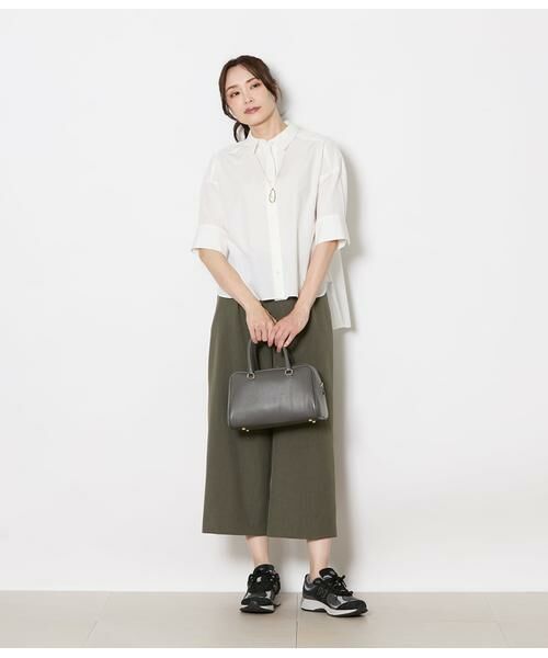 NEWYORKER / ニューヨーカー その他パンツ | ワイドクロップドパンツ レディース 手洗い可能 | 詳細11