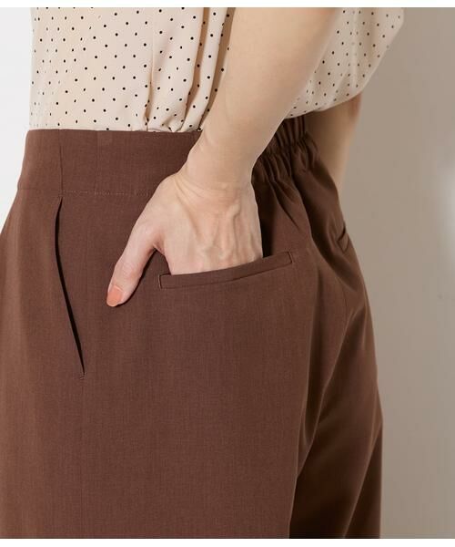 NEWYORKER / ニューヨーカー その他パンツ | ワイドクロップドパンツ レディース 手洗い可能 | 詳細5