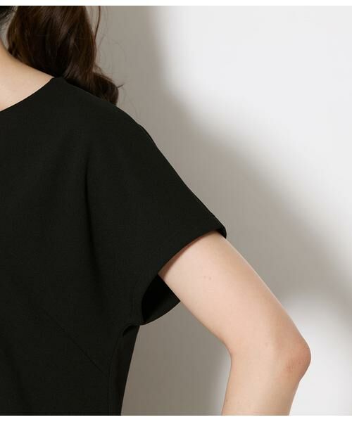 NEWYORKER / ニューヨーカー Tシャツ | キーネックパールビジュープルオーバー レディース セットアップ対応 イージーケア | 詳細6