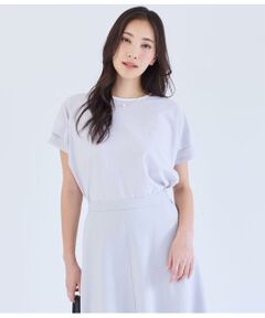 NEWYORKER / ニューヨーカー Tシャツ | シルケットストライプ タックドルマンプルオーバー