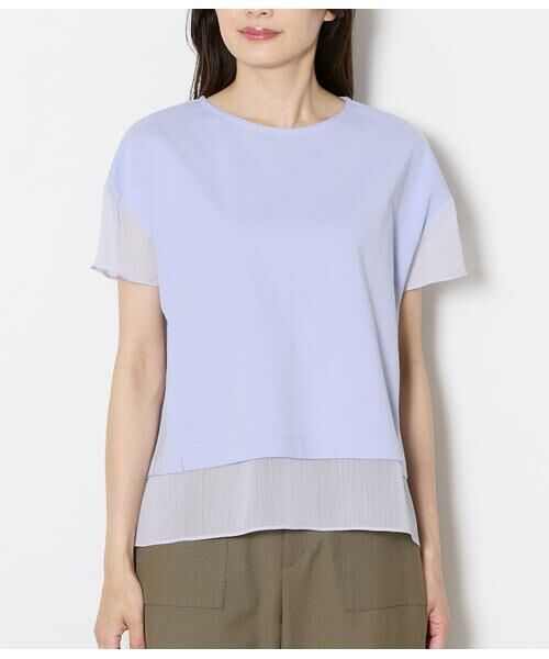 NEWYORKER / ニューヨーカー Tシャツ | 袖切替えカットソープルオーバー レディース 遮熱 | 詳細1