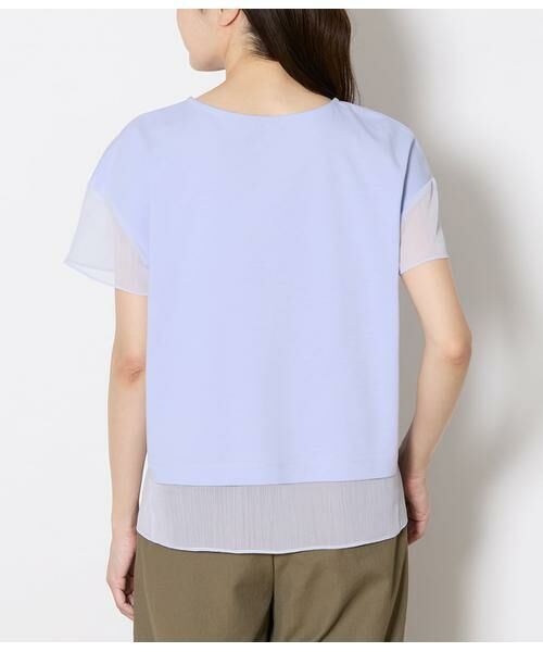 NEWYORKER / ニューヨーカー Tシャツ | 袖切替えカットソープルオーバー レディース 遮熱 | 詳細2