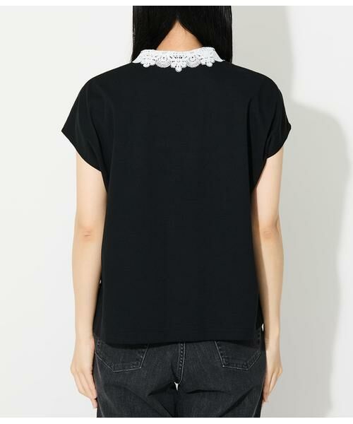 NEWYORKER / ニューヨーカー Tシャツ | プレーディング天竺 レース衿付き2WAYプルオーバー | 詳細2