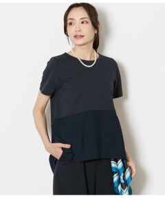 NEWYORKER / ニューヨーカー Tシャツ | プレーディング天竺 裾切替えカットソー