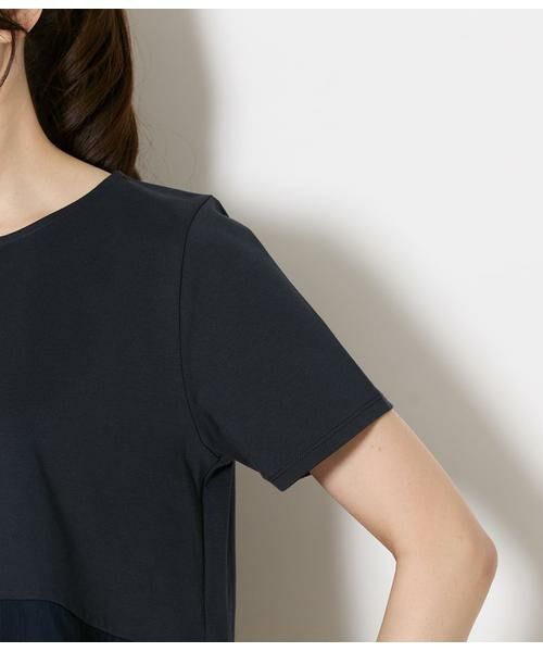 NEWYORKER / ニューヨーカー Tシャツ | プレーディング天竺 裾切替えカットソー | 詳細4
