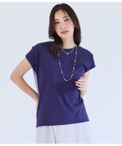 NEWYORKER / ニューヨーカー Tシャツ | シルケットストライプ 前後切替えプルオーバー