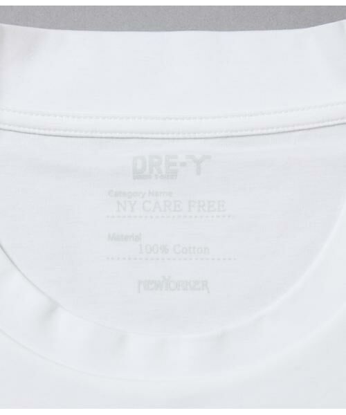NEWYORKER / ニューヨーカー Tシャツ | NY CARE FREE ホワイト 半袖ドレスTシャツ | 詳細6