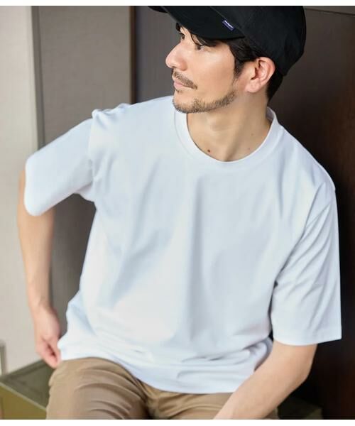 NEWYORKER / ニューヨーカー Tシャツ | NY CARE FREE ホワイト 半袖ドレスTシャツ（ホワイト）