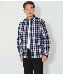 NEWYORKER / ニューヨーカー シャツ・ブラウス | ピケ ニューヨーカータータン 長袖ショートボタンダウンシャツ