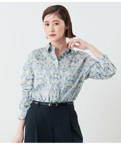 NEWYORKER / ニューヨーカー シャツ・ブラウス | リバティLoddenプリント レギュラーカラー長袖シャツ