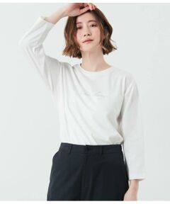 NEWYORKER / ニューヨーカー カットソー | be kind always 箔プリント7分袖Tシャツ