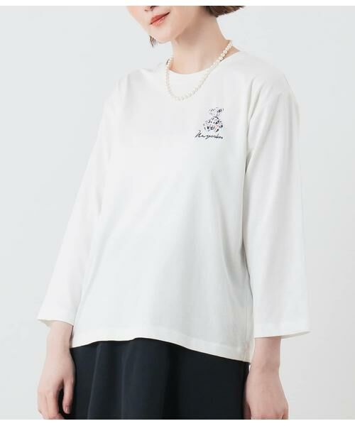 NEWYORKER / ニューヨーカー カットソー | ニューヨーカータータンベア プリント7分袖Tシャツ | 詳細1