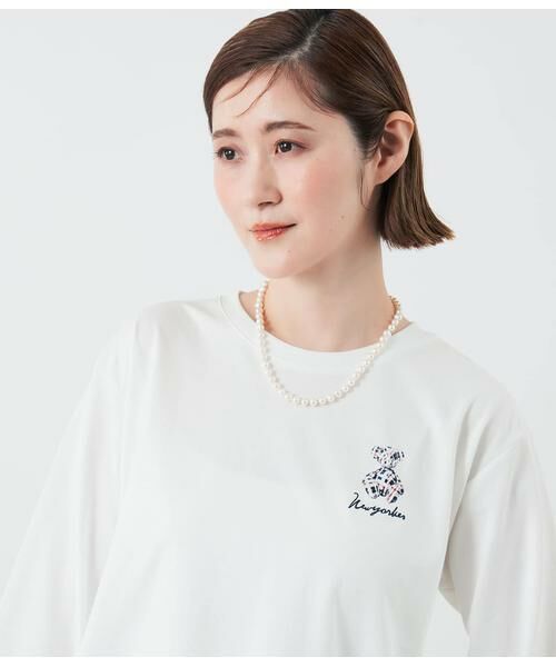 NEWYORKER / ニューヨーカー カットソー | ニューヨーカータータンベア プリント7分袖Tシャツ | 詳細7