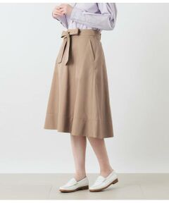 NEWYORKER / ニューヨーカー ミニ・ひざ丈スカート | コットンポリエステルギャバ フレアチノスカート