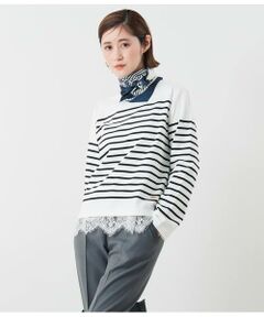 NEWYORKER / ニューヨーカー カットソー | パネルボーダー バスクTシャツ