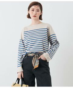 NEWYORKER / ニューヨーカー カットソー | パネルボーダー バスクTシャツ