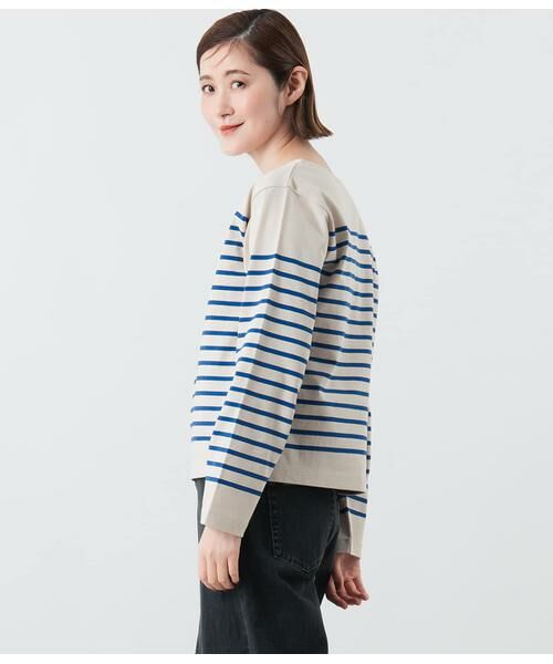NEWYORKER / ニューヨーカー カットソー | パネルボーダー バスクTシャツ | 詳細13