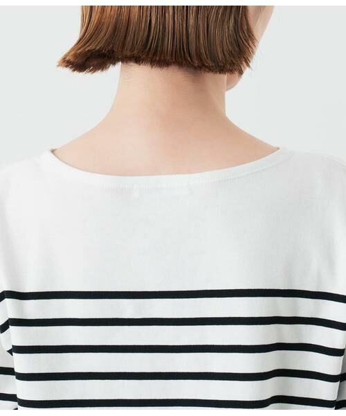 NEWYORKER / ニューヨーカー カットソー | パネルボーダー バスクTシャツ | 詳細5