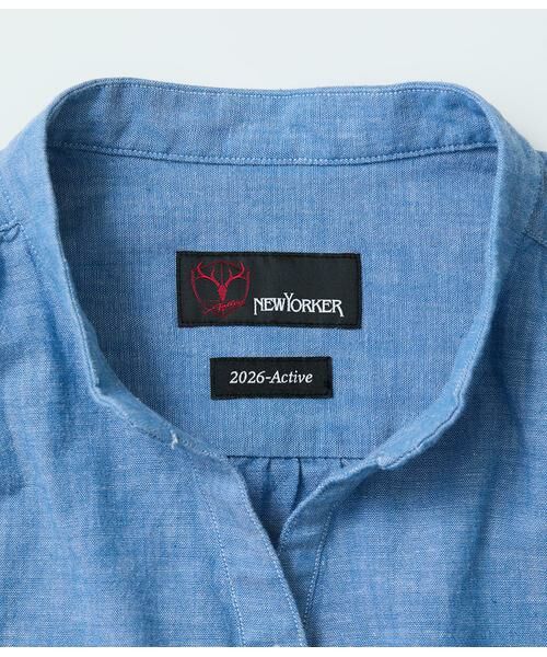 NEWYORKER / ニューヨーカー シャツ・ブラウス | ダンガリー スキッパー7分袖シャツ | 詳細8