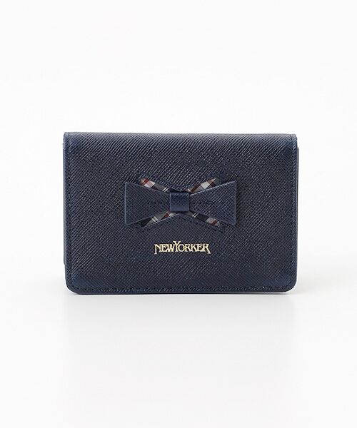 NEWYORKER ACCESSORY/ニューヨーカー アクセサリー アリア 2面パスケース ネイビー フリー NEWYORKER ACCESSORY/ニューヨーカー アクセサリー アリア 2面パスケース ネイビー フリー