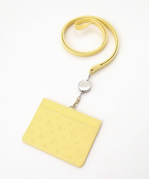NEWYORKER ACCESSORY/ニューヨーカー アクセサリー ミモザ リール付IDケース イエロー フリー NEWYORKER ACCESSORY/ニューヨーカー アクセサリー ミモザ リール付IDケース イエロー フリー
