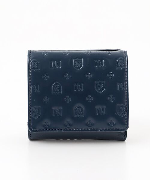 NEWYORKER ACCESSORY/ニューヨーカー アクセサリー ミモザ 二つ折り札入れ ネイビー フリー NEWYORKER ACCESSORY/ニューヨーカー アクセサリー ミモザ 二つ折り札入れ ネイビー フリー