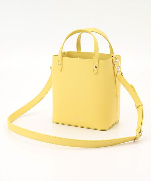 NEWYORKER ACCESSORY/ニューヨーカー アクセサリー コロラ 2WAYトートバッグ イエロー フリー NEWYORKER ACCESSORY/ニューヨーカー アクセサリー コロラ 2WAYトートバッグ イエロー フリー