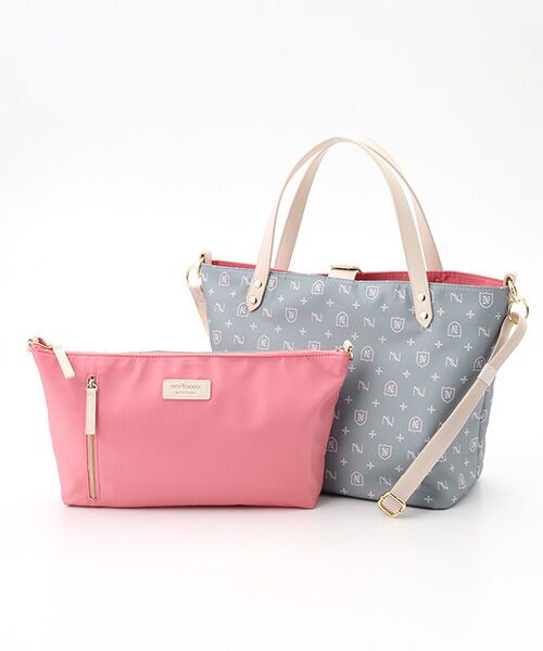 NEWYORKER ACCESSORY/ニューヨーカー アクセサリー ヴェルサ リバーシブルトート(S) グレー フリー NEWYORKER ACCESSORY/ニューヨーカー アクセサリー ヴェルサ リバーシブルトート(S) グレー フリー