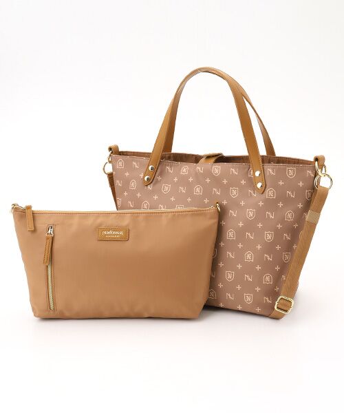 NEWYORKER ACCESSORY/ニューヨーカー アクセサリー ヴェルサ リバーシブルトート(S) ブラウン フリー NEWYORKER ACCESSORY/ニューヨーカー アクセサリー ヴェルサ リバーシブルトート(S) ブラウン フリー