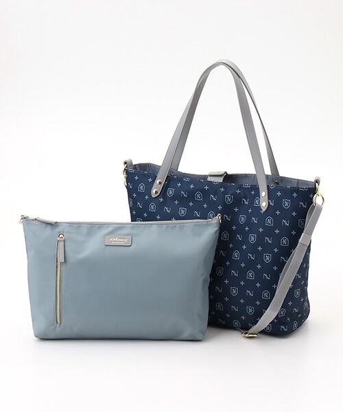 NEWYORKER ACCESSORY/ニューヨーカー アクセサリー ヴェルサ リバーシブルトート(M) ネイビー フリー NEWYORKER ACCESSORY/ニューヨーカー アクセサリー ヴェルサ リバーシブルトート(M) ネイビー フリー